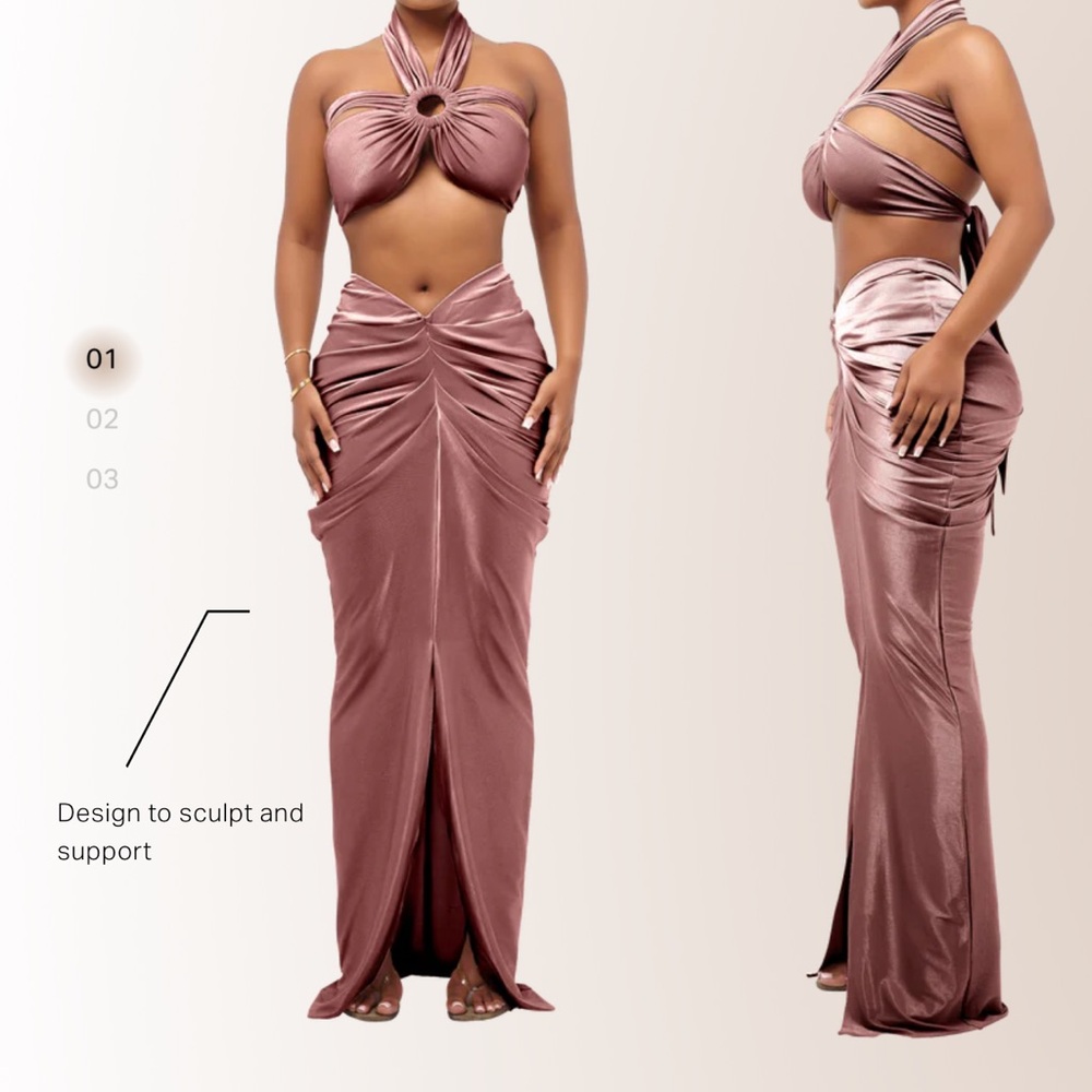Coucoo Laucala crop & Skirt set
